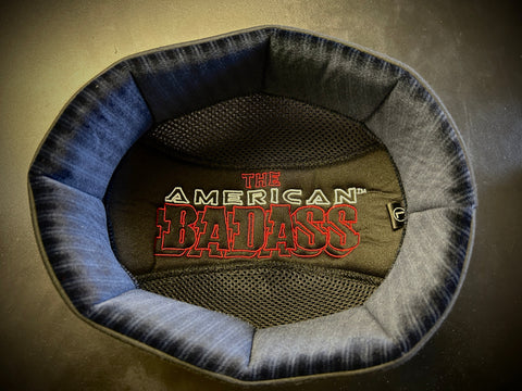 American BADASS Blue U-Fit Helmet Liner