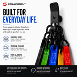 StrapDock™ – Compact Vertical Cargo Strap & Bungee Cord Organizer