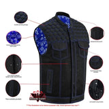 Cold Burn Men's Black Mesh Textile Vest