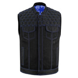 Cold Burn Men's Black Mesh Textile Vest