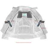 Men's Premium Vented Motorcycle Jacket – Side Laces