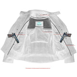 Men's Premium Vented Motorcycle Jacket – Side Laces