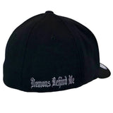 Black "Never Fade" White Maltese Cross Hat
