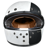 D.O.T. & ECE Daytona Retro Full Face Motorcycle Helmet: Vintage Style for Men, Women, & Youth - W/ Blitz
