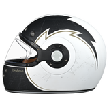D.O.T. & ECE Daytona Retro Full Face Motorcycle Helmet: Vintage Style for Men, Women, & Youth - W/ Blitz