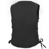 Women's Denim Longer Body ¾ Vest - Side Laces