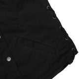 Women's Denim Longer Body ¾ Vest - Side Laces