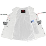 Women's Denim Longer Body ¾ Vest - Side Laces