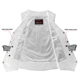Men's Traditional Motorcycle Denim Vest with Plain Sides