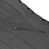 Women's Rough Rub-Off Raw Finish Broken Gray Denim Vest