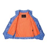 Women's 6 Pocket Denim Utility Vest - Blue