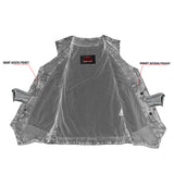 Women's 6 Pocket Denim Utility Vest - Blue