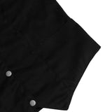 Women's Denim Classic Plain Sides Vest