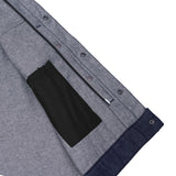 Men's Blue Rough Rub-Off Raw Finish Denim Vest