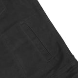 Men's Black Denim Single Back Panel Concealment Vest w/Rem