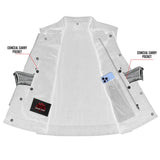Women's Advance Black Construction Denim Vest