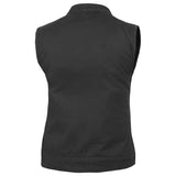 Women's Advance Black Construction Denim Vest