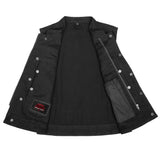 Women's Advance Black Construction Denim Vest