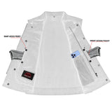 Women's Advance Black Construction Denim Vest