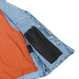 Women's Single Back Panel Concealed Carry Denim Vest - Blue