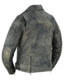 Shen Antique Brown Women's Leather Motorcycle Jacket