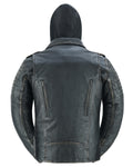 Evergreen Women's  Leather Motorcycle Jacket – Olive