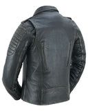 Evergreen Women's  Leather Motorcycle Jacket – Olive