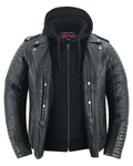 Evergreen Women's  Leather Motorcycle Jacket – Olive