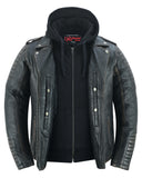 Evergreen Women's  Leather Motorcycle Jacket – Olive