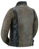 Fusion Flow Women's  Leather Motorcycle Jacket