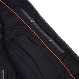 Men's Black Leather SWAT Style Motorcycle Vest