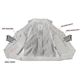 Men's Line Ranger Multi-Pocket Motorcycle Vest - Black