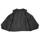Men's Plain Side Economy Vest - Black