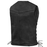 Men's Side Lace Economy Vest - Black