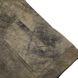 Men's Antique Brown Leather Motorcycle Vest