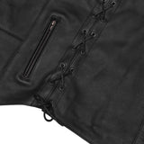 Men's Ten Pocket Utility Black Vest - TALL
