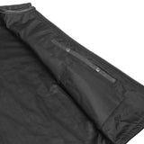 Men's Zipper Front Black Leather Motorcycle Vest