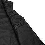 Men's Tall Classic Motorcycle Leather Vest - Black