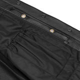 Target Lowcut Men's Leather Motorcycle Vest – Black