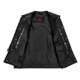 Eclipse Black Motorcycle Vest - Hidden Smart Access Pockets & Durable Lining