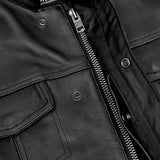 Renegade Classics Pick Black Motorcycle Vest with Smart Access Pockets