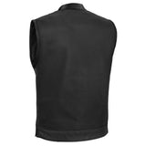 Renegade Classics Pick Black Motorcycle Vest with Smart Access Pockets