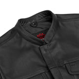 Renegade Classics Pick Black Motorcycle Vest with Smart Access Pockets
