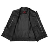 Renegade Classics Pick Black Motorcycle Vest with Smart Access Pockets