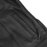 Renegade Classics Pick Black Motorcycle Vest with Smart Access Pockets