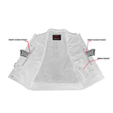 Black Horse Men's Leather Motorcycle Vest