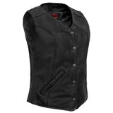 Women's Stylish Longer Body ¾ Vest - Plain Sides