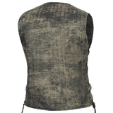 Women's Antique Brown Single Back Panel Concealed Carry Vest