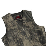 Women's Antique Brown Single Back Panel Concealed Carry Vest