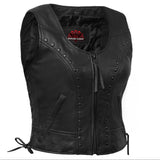 Women's Lightweight Vest with Rivets Detailing